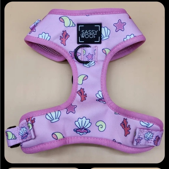 NEW Sassy Woof adjustable dog harness size large with seashells - Picture 8 of 10